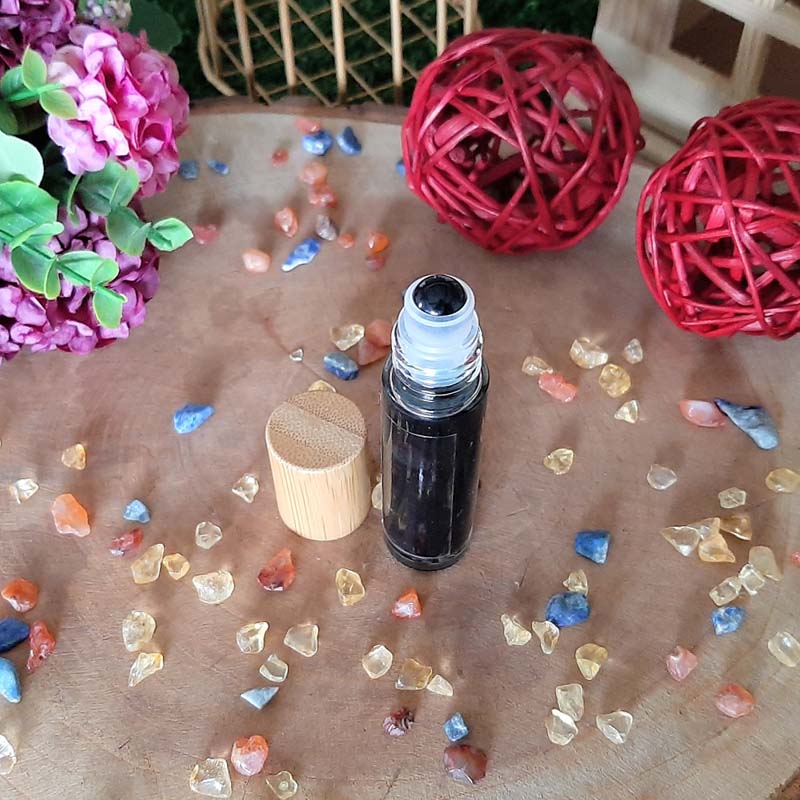 Crystal Infused Hi-Vibe Roller Bottle for Root Chakra