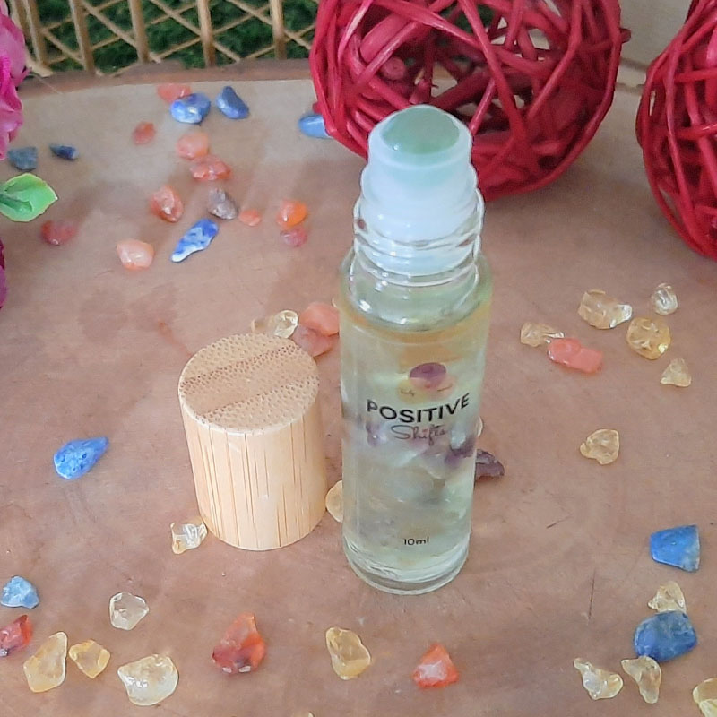 Crystal Infused Hi-Vibe Roller Bottle for Crown Chakra