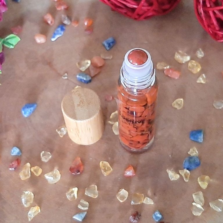 Crystal Infused Hi-Vibe Roller Bottle for Sacral Chakra
