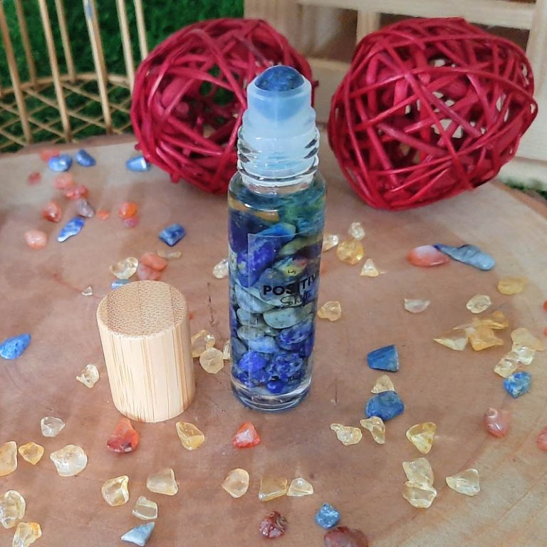 Crystal Infused Hi-Vibe Roller Bottle for Third Eye Chakra