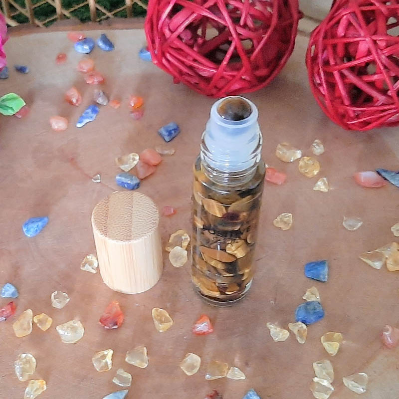 Crystal Infused Hi-Vibe Roller Bottle for Solar Plexus Chakra