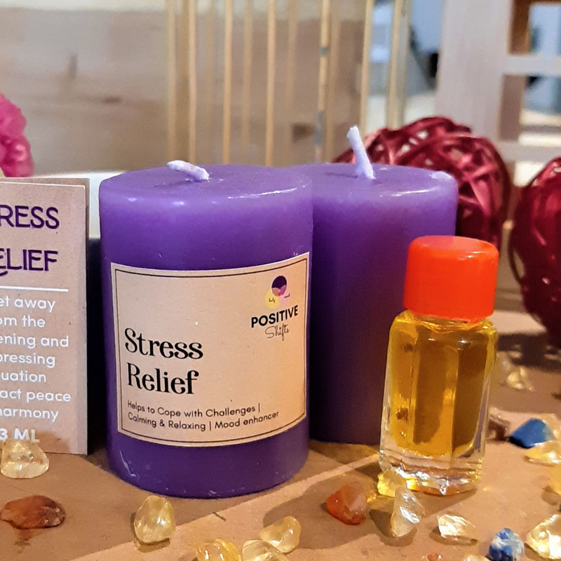 Stress Relief Candle Healing Ritual